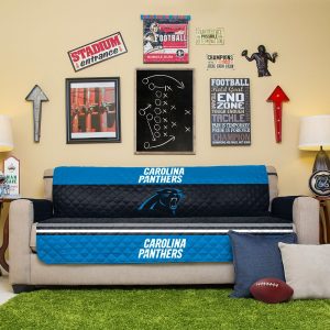 Carolina Panthers Black Sofa Protector