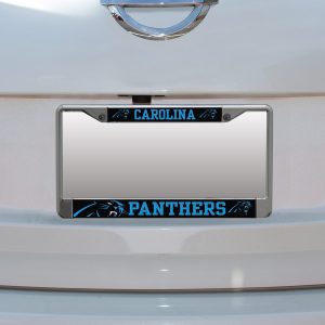 Carolina Panthers Small Over Large Mega License Plate Frame