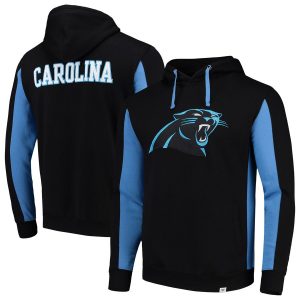Men’s Carolina Panthers NFL Pro Line by Fanatics Branded Black Team Iconic Pullover Hoodie