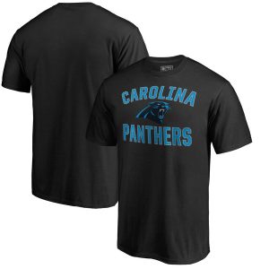 Men’s Carolina Panthers NFL Pro Line by Fanatics Branded Black Victory Arch T-Shirt