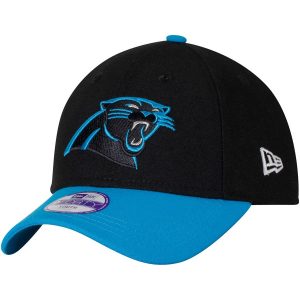 Youth Carolina Panthers New Era Black/Blue League 9FORTY Adjustable Hat