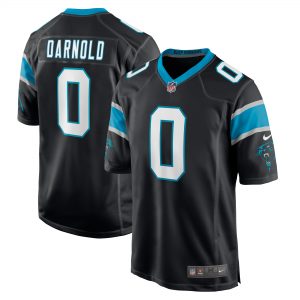 Men’s Carolina Panthers Sam Darnold Nike Black Game Jersey